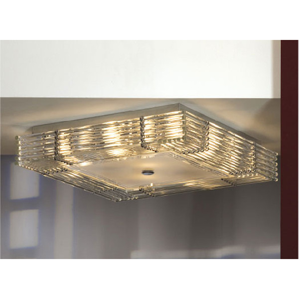 Люстра потолочная. 10*E14, 40W, 220V. Хром, прозрачное стекло Lussole Popoli LSC-3407-10.