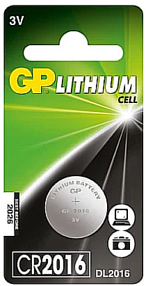 CR2016GPb. GP Batteries. Литиевые дисковые элементы питания (1 штука), 3V