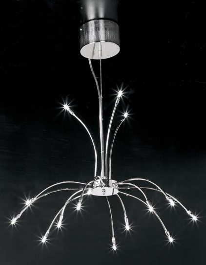 1415.30.Sforzin. Люстра. 15*GU4,20W,220V. Хром