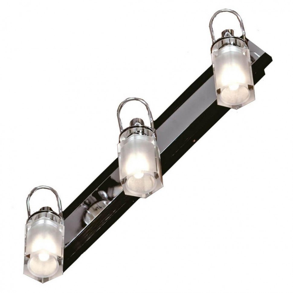 Настенно-потолочный светильник. Хром/Черный 3*G9 40W 220V. Lussole Abruzzi LSL-7901-03