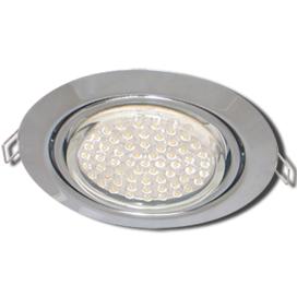 Встраиваемый светильник поворотный 1*GX53 220V,. Хром. Ecola FC5390ECB