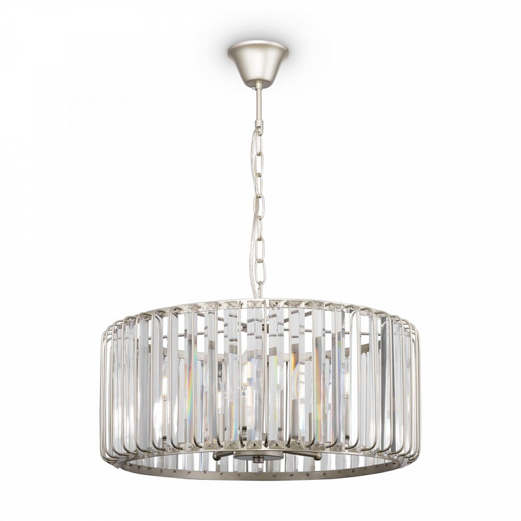 FR1005PL-05SC. Freya. Люстра  5*E14  60W 220V. Матовое серебро шампань