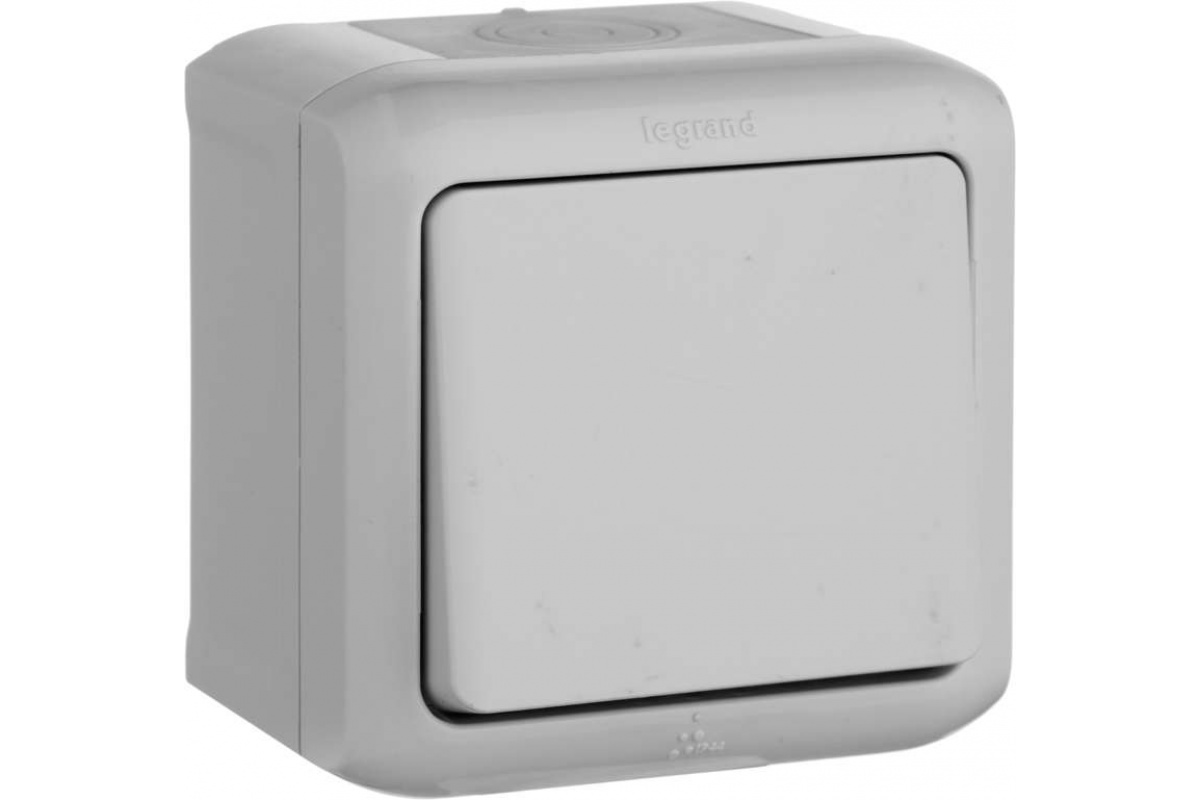782334. Legrand. Quteo (Серый). Переключатель проходной 1-клавишный