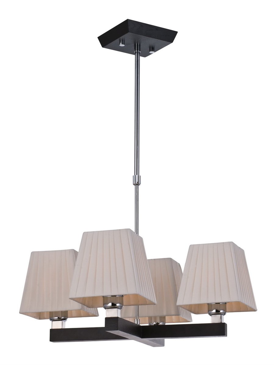 1070-4Р. Favourite. Люстра  4*E27  40W 220V. Черный, хром