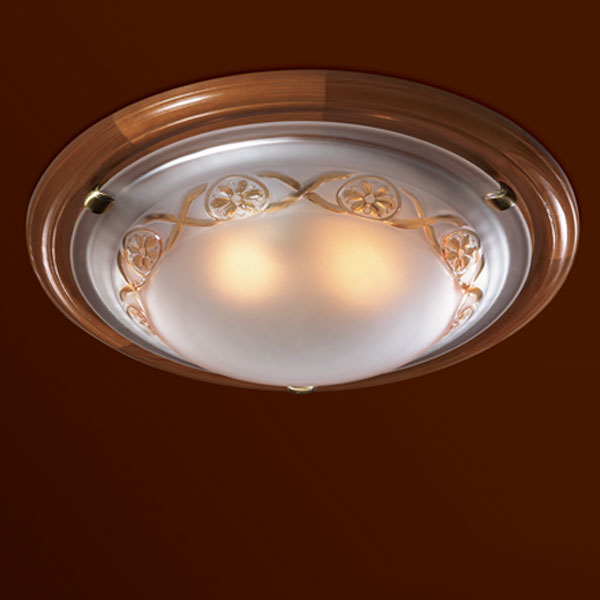 356 Sonex Светильник настенно-потолочный, 3*Цоколь E27 100W 220V IP20. "Орех", белый