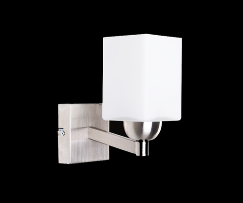 Бра, настенный светильник. Никель 1*E27 60W 220V. Kink Light Камелия 2458А