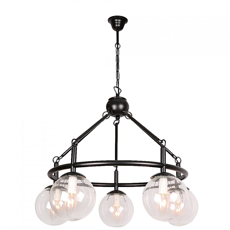 2169-5P. F-promo. Люстра  5*E14  40W 220V. Черный