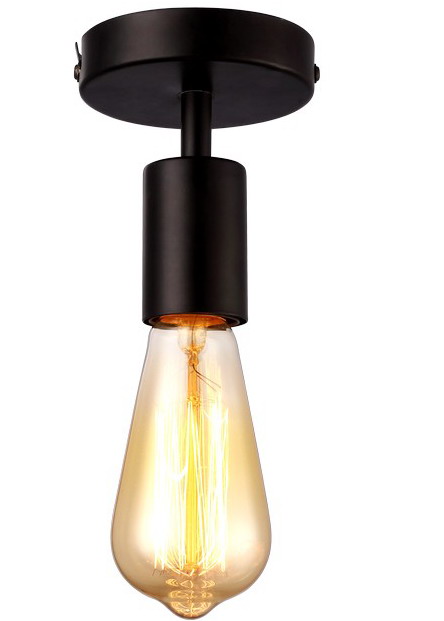 Светильник потолочный, накладной. Черный 1*E27 60W 220V. Arte Lamp Fuori A9184PL-1BK