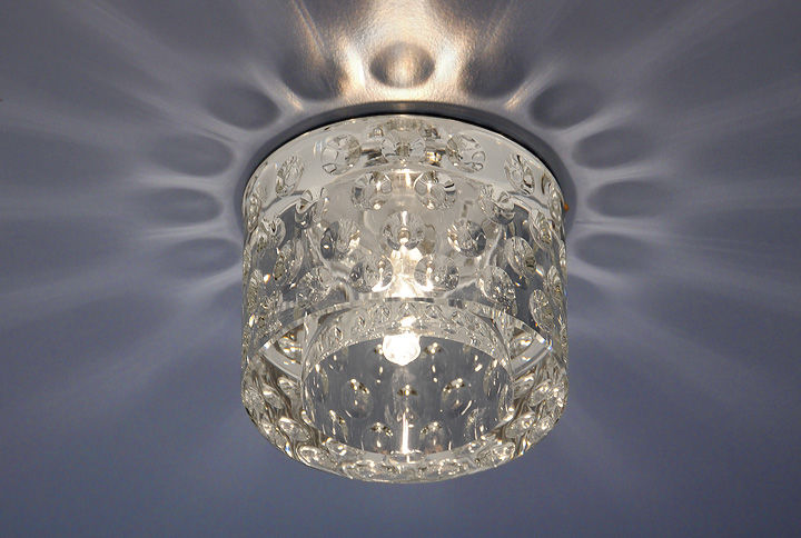 8142 WH.Elektrostandard. Встраиваемый светильник фактурое стекло. Хром, прозрачный,1*G4, 20W,12/220v