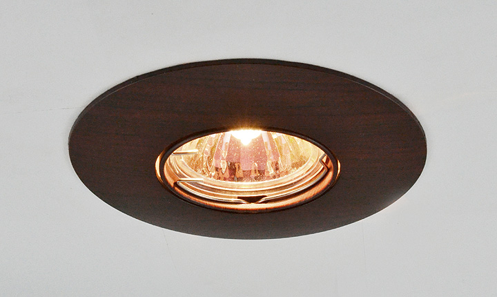 3712 MR16 венге.Elektrostandard.Встраиваемый светильник MR16. Венге (коричневый), круглый. 1*Gu5.3, 
