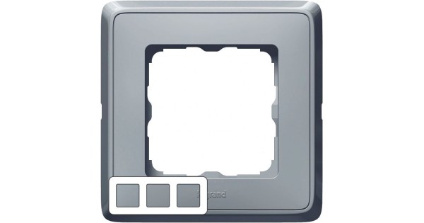 773693. Legrand. Cariva (жемчужный-серый). Рамка на 3-поста. не горючий пластик
