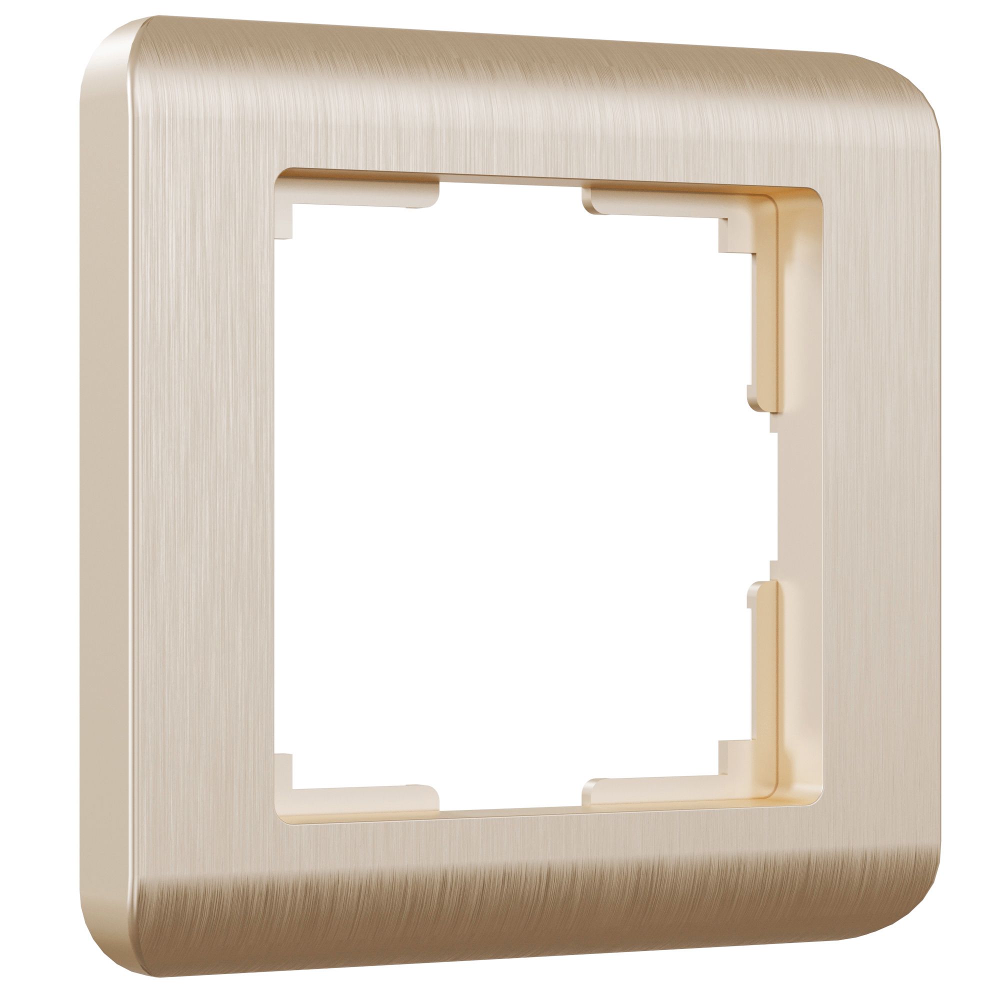 Рамка на 1 пост Шампань  (рифленый) поликарбонат Werkel Stream W0012111