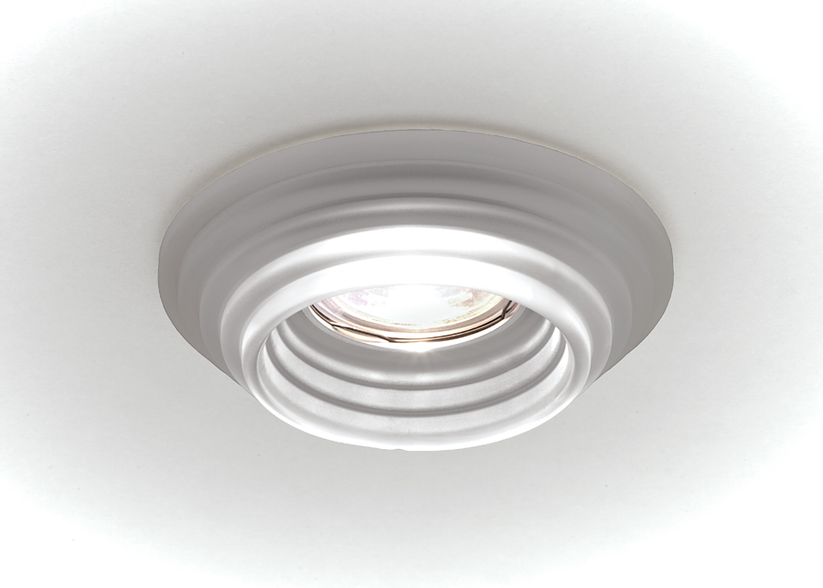 D2260W .Ambrella.Встраиваемый светильник MR16. стекло белое матовое, 1*Gu5.3, 50W, 12/220V