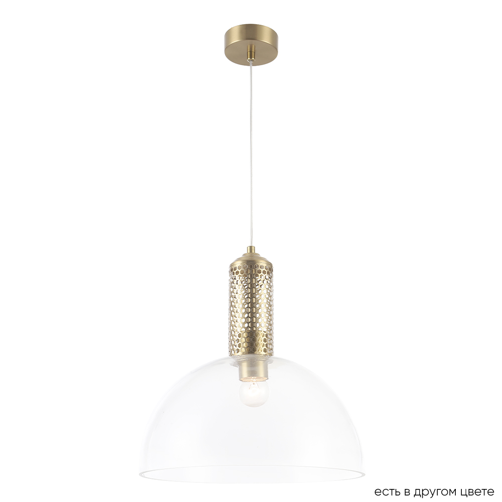ANGELINA SP1 BRASS. Crystal Lux. ANGELINA. Светильник подвесной  1*E27  40W 220V. Латунь