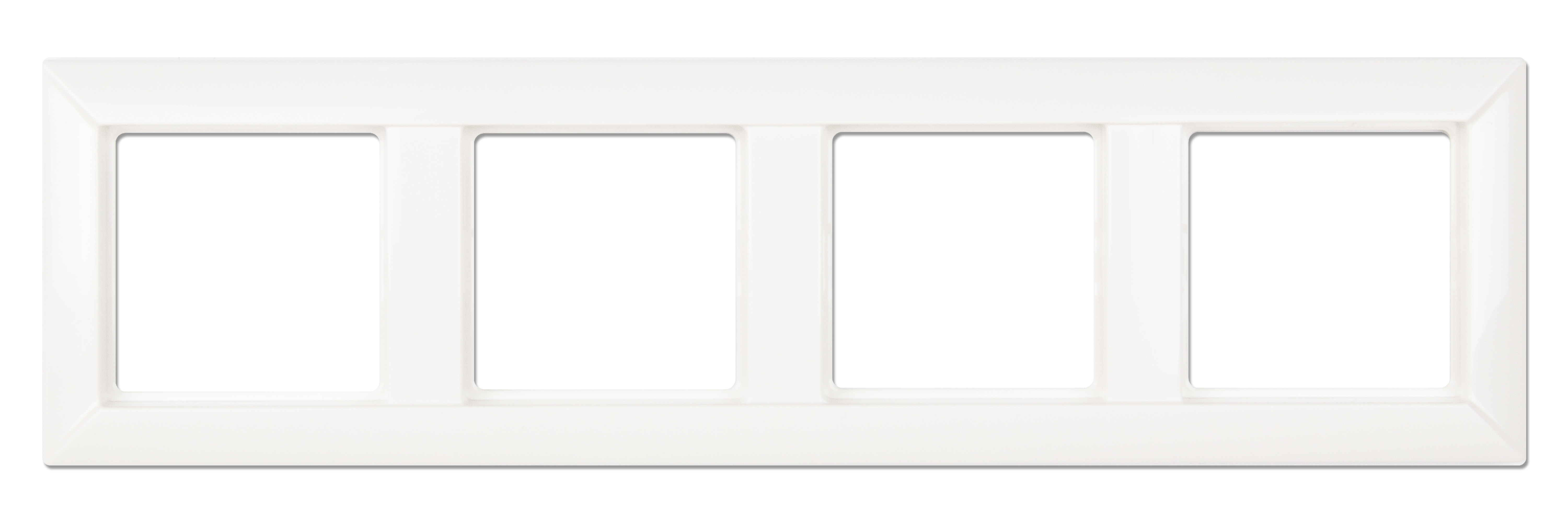 EP484WW. Jung. ECO Profi (Белый).Рамка на 4-поста Дуропласт