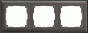Рамка на 3 поста Серо-коричневый Поликарбонат Werkel Fiore W0032207