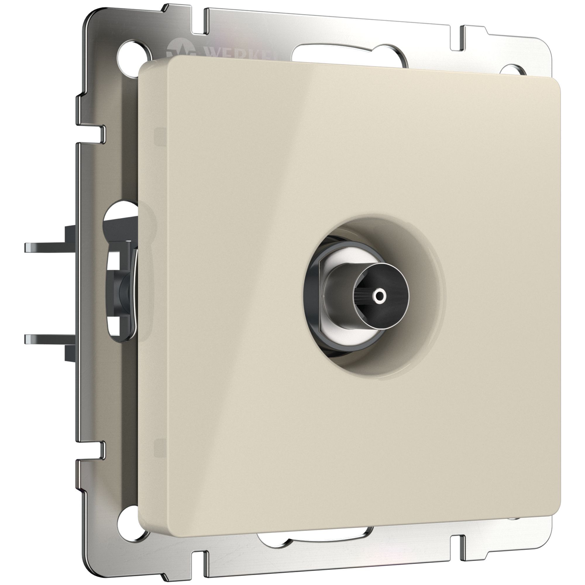 Розетка TV оконечная  Слоновая кость лянцевый.Werkel W1183003