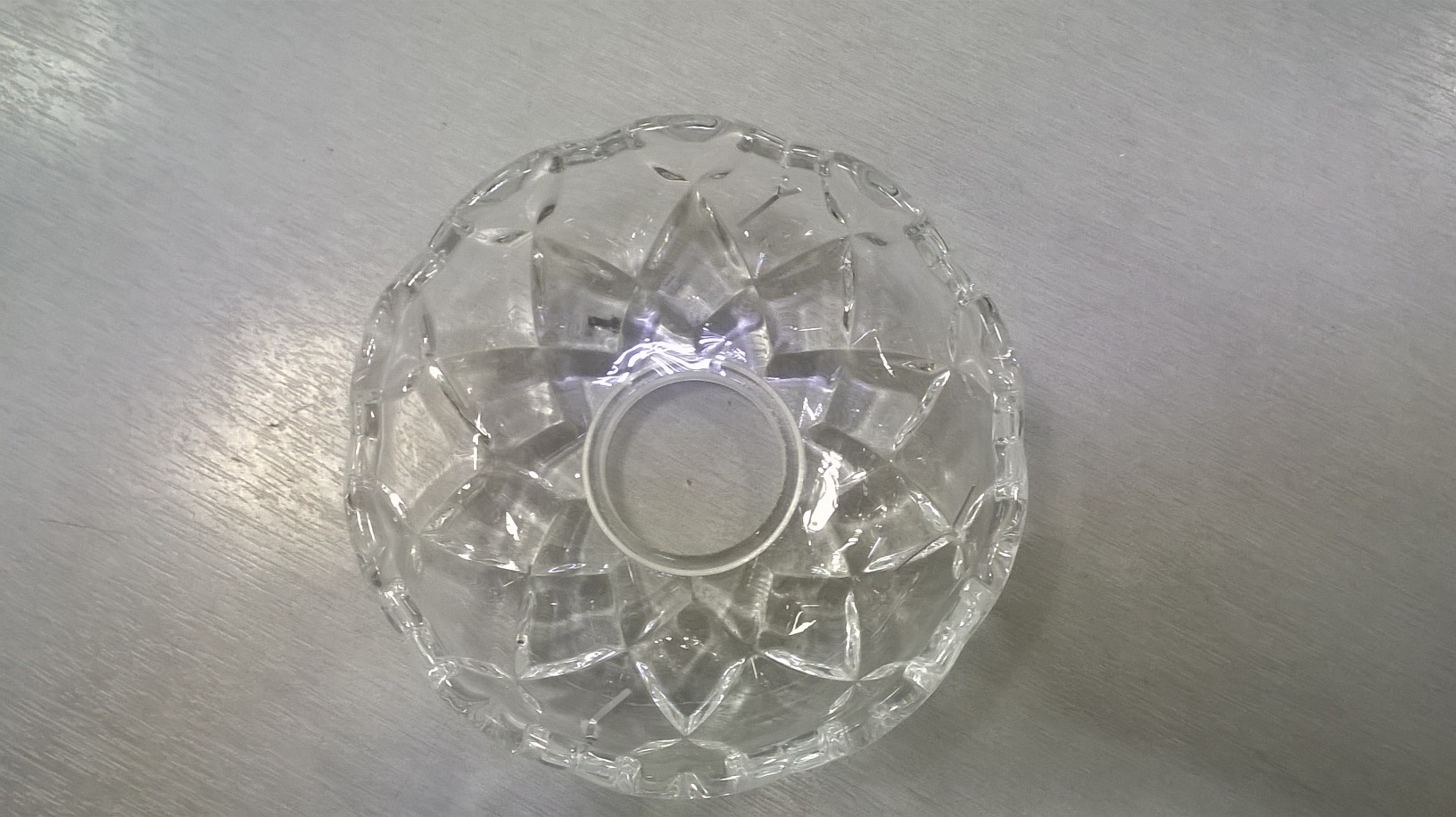 F1890.1.1.Чаша хрустальная на ветку, под патрон E14 Прозрачный