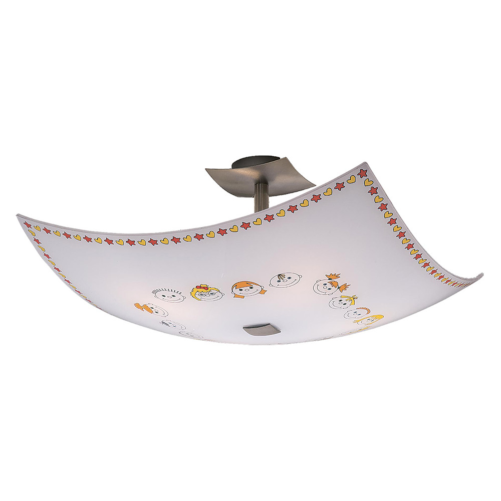 CL937116. CitiLux. Смайлики.Светильник потолочный.Никель, 4*E27 75W 220V 20