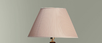 43-08.56.Good Light.Абажур тканевый для торшера на спицу E27, Атлас. Бежевый