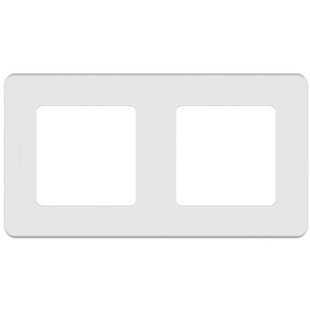 673940. Legrand. Inspiria (Белый). Рамка на 2-поста. пластик