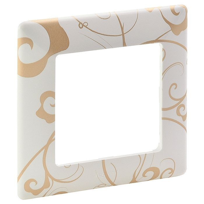 754101. Legrand. Valena Life (Ампир белый). Рамка на 1-пост. не горючий пластик