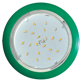 Встраиваемый светильник круг 1*GX53 220V,. Зеленый. Ecola FN5355ECD