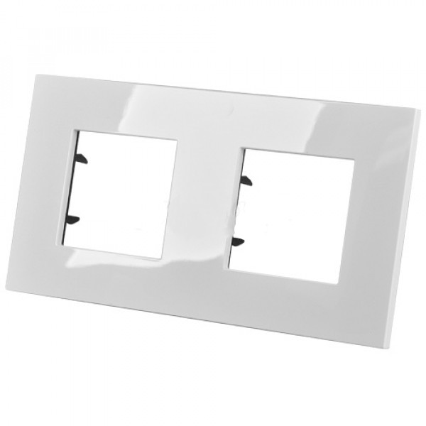 Рамка на 2-поста, 4 модуля Альпийский белый пластик ABB Niessen Zenit N2272 BL