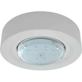 Светильник накладной широкий (Спот). Белый 1*GX53 15W 220V. Ecola GX53 FT3073 FW5330ECB