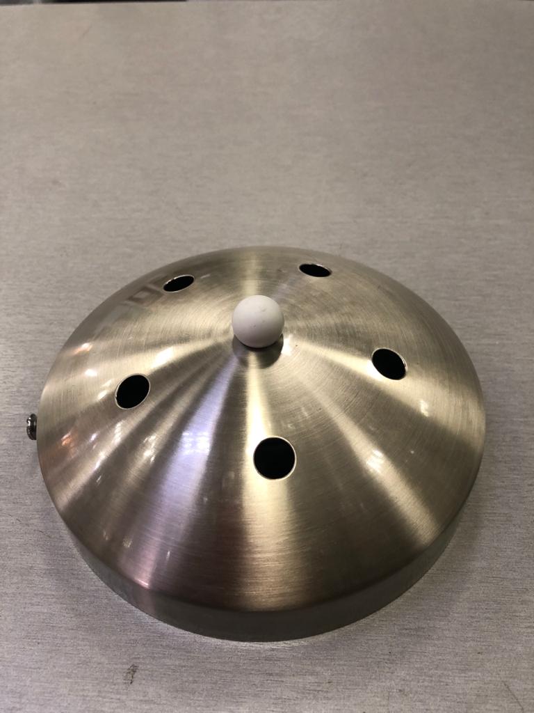 BASE.140.NI.Комплектующие.Универсальное потолочное крепление для 5-ти подвесов,D140mm,металл.Никель 