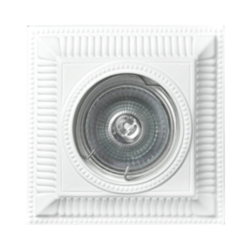 SV 7028. SvDecor. Гипсовый встраиваемый светильник MR16. GU5.3/GU10 . Белый