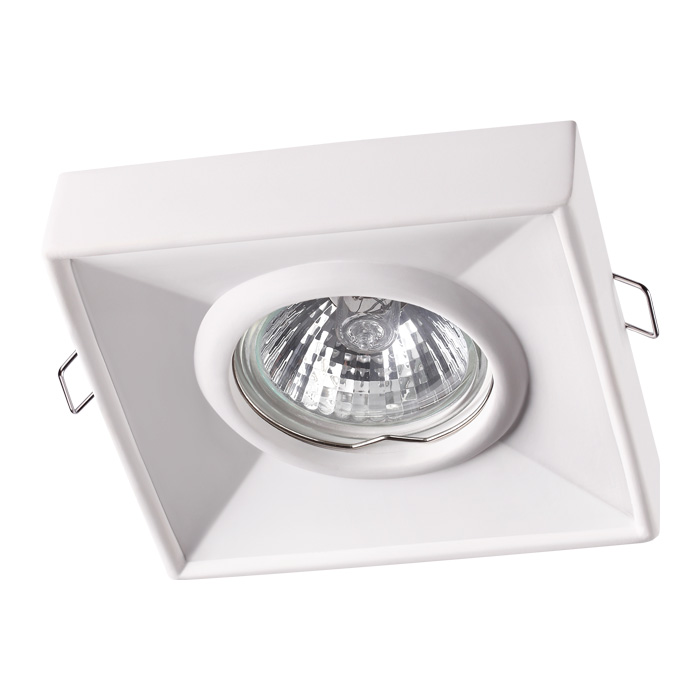 370493. Novotech. Yeso. Гипсовый встраиваемый светильник MR16. GU10 . Белый