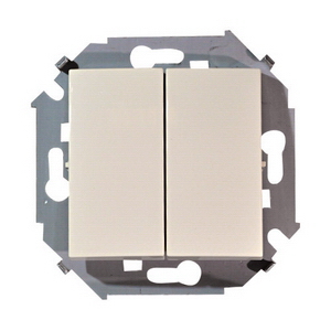 Simon Simon15 Слоновая кость Механизм 2-клавишного выключателя IP20 250V Слоновая кость 16A 1591398-