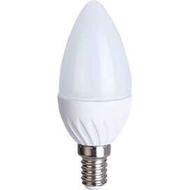 Ecola Лампа светодиодная. Цоколь E14 6.0W E14 200-240V 2700K Теплый "Свеча" C4TW60ELC