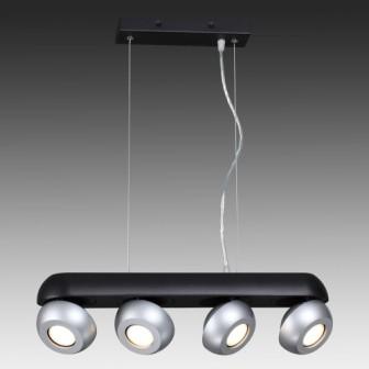 3492/4 Odeon Light Светильник подвесной  4*GU10  50W 220V. Черный, серебро