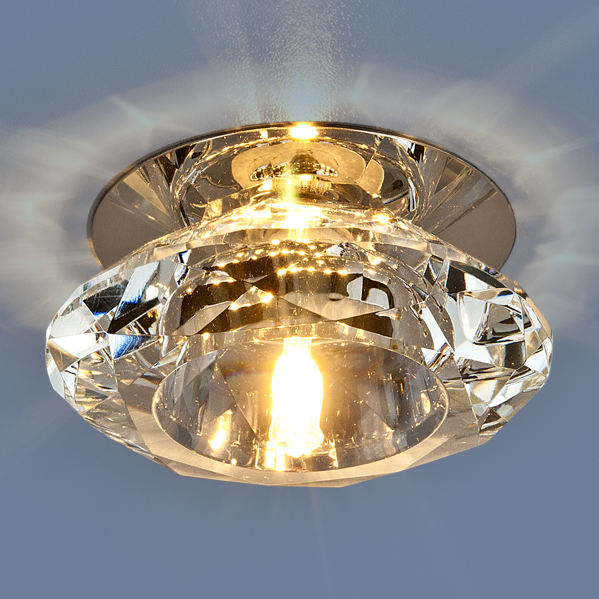 8016 СН/CL.Elektrostandard.Встраиваемый светильник G9. Хром, прозрачное стекло, 1*G9, 40W, 220V