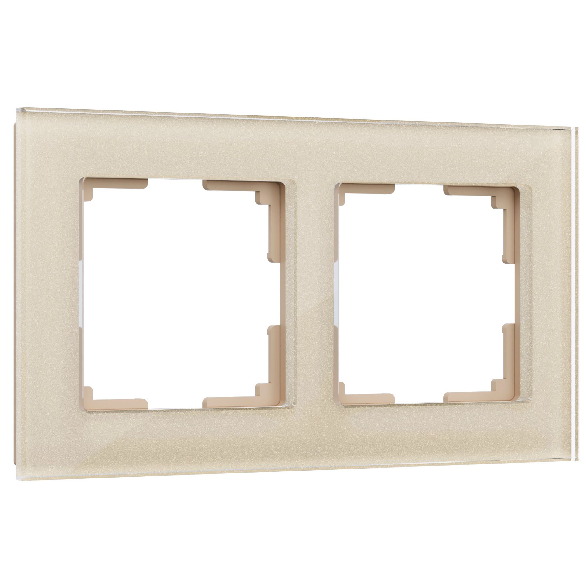 Рамка на  2-поста Шампань стекло Werkel Favorit W0021111