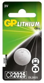 CR2025GPb. GP Batteries. Литиевые дисковые элементы питания (1 штука), 3V