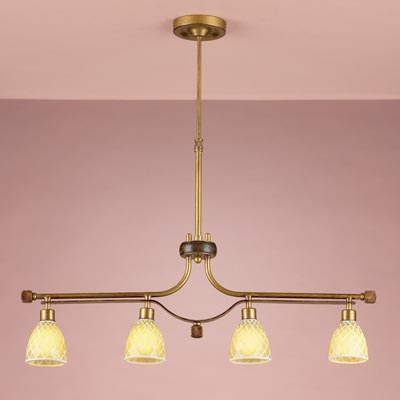 20-0582-S4-Z8. Leds`C4. Люстра  4*G9  40W 220V. Коричневый