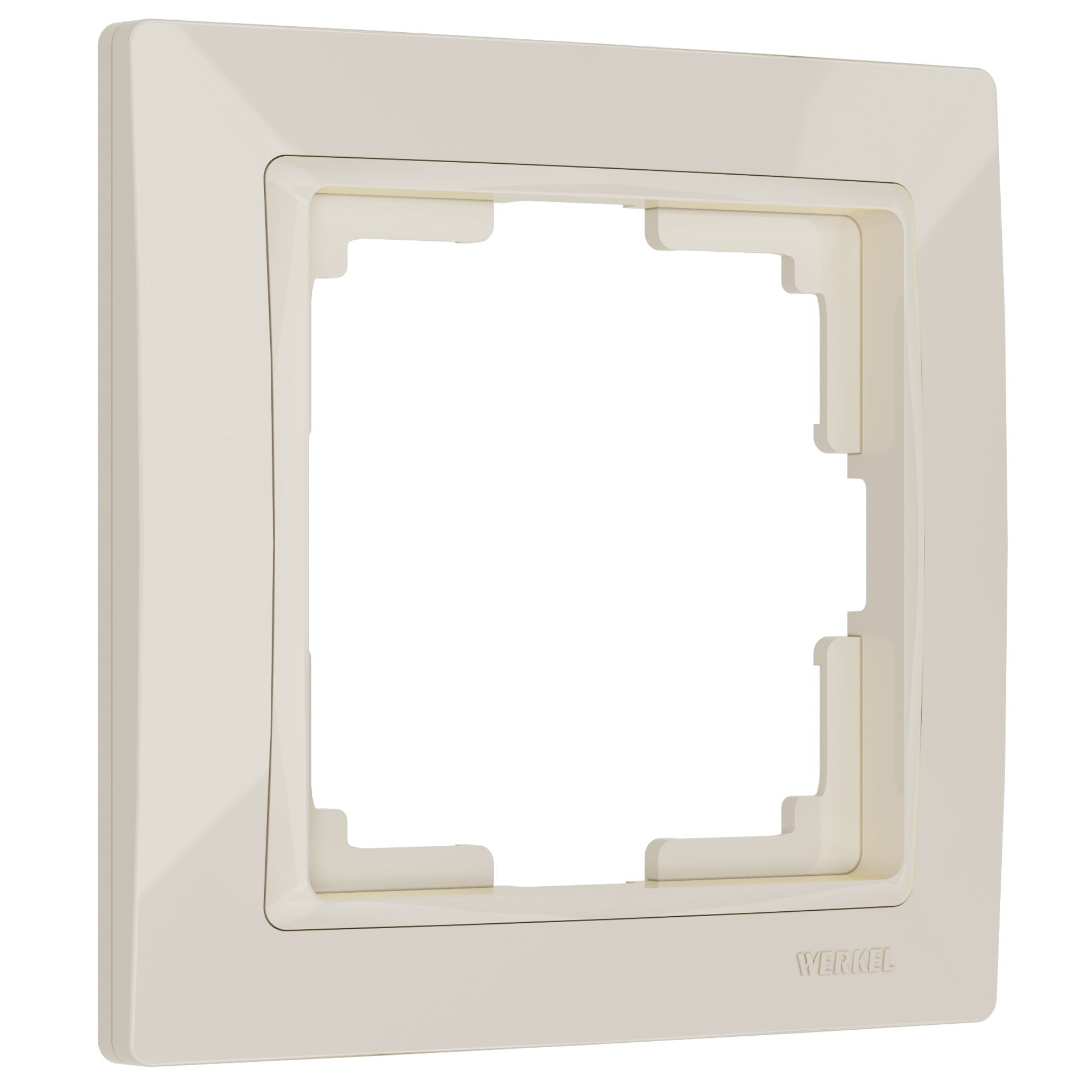 Рамка на 1-пост Слоновая кость поликарбонат Werkel Snabb basic W0012003