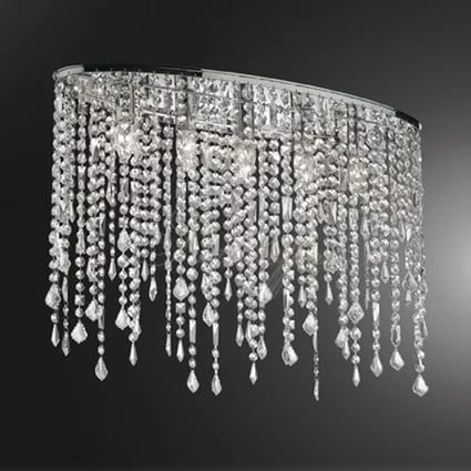 RAIN PL5. Ideal Lux. Люстра потолочная  5*E14  40W 220V. Хром