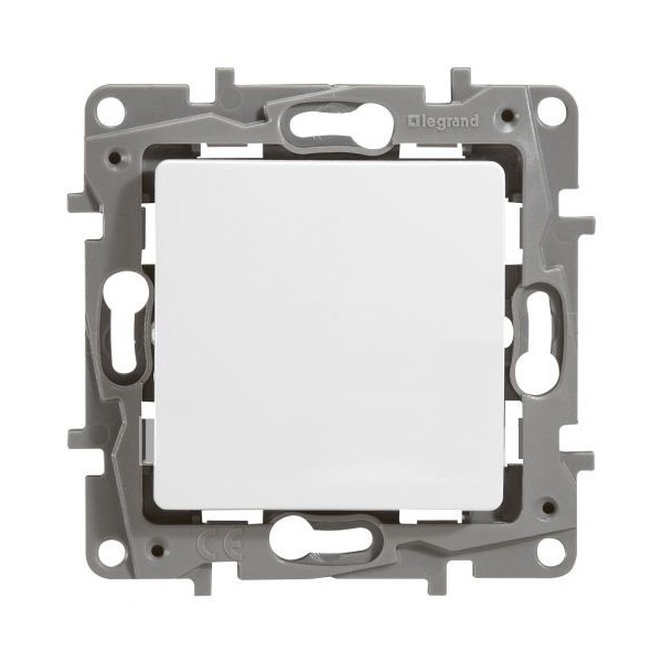 672201. Legrand. Etika (Белый). Выключатель 1-клавишный