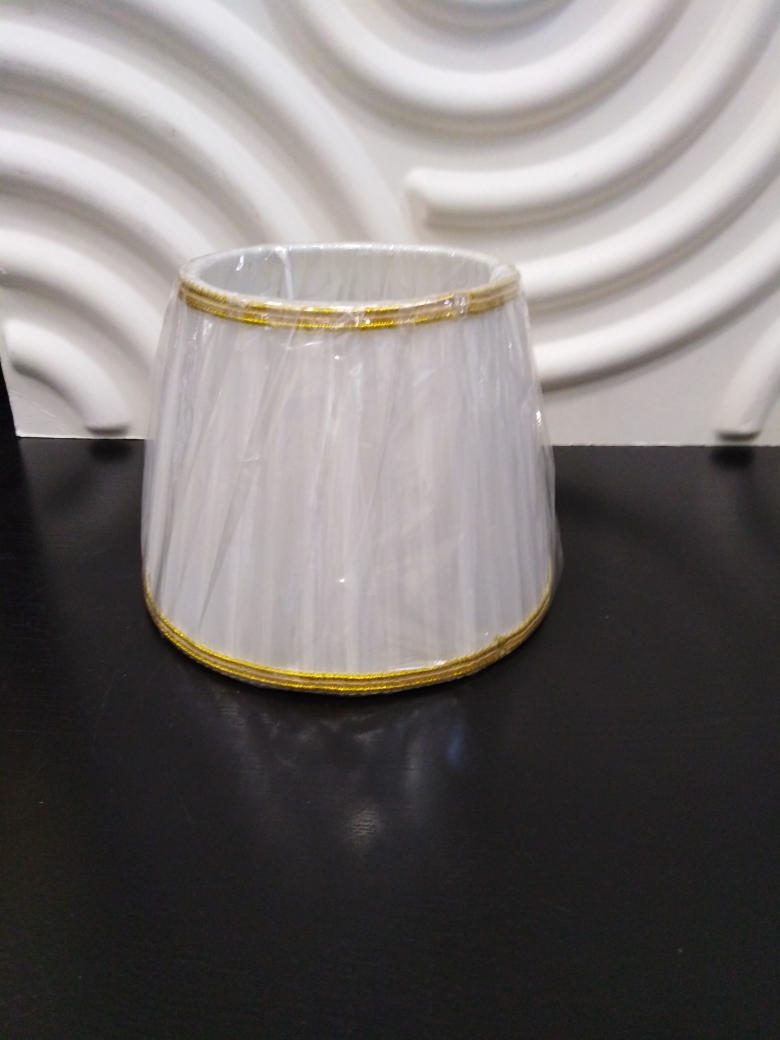 404.11.1.CitiLux.Абажур тканевый для люстры на патрон E14, Органза. Белый