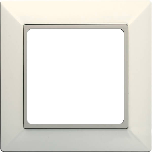 Рамка 1-кратная для вертикальной и горизонтальной установки, слоновая кость