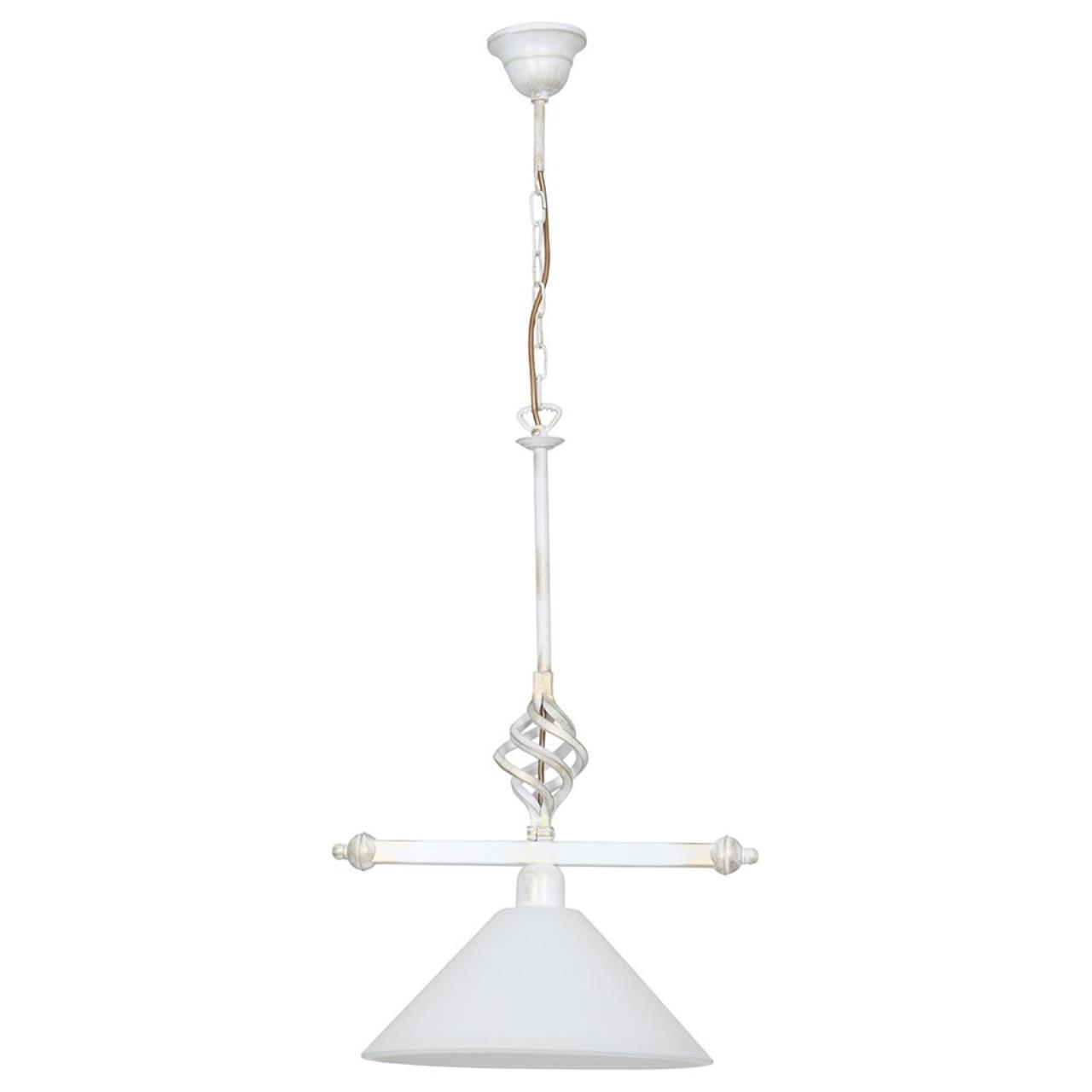 4746 Nowodvorski Светильник подвесной  1*E27  60W 220V. Белый с патиной