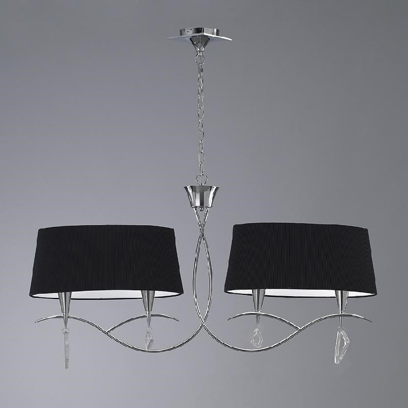 1702. Mantra. Люстра  4*E14  40W 220V. Хром/Белый