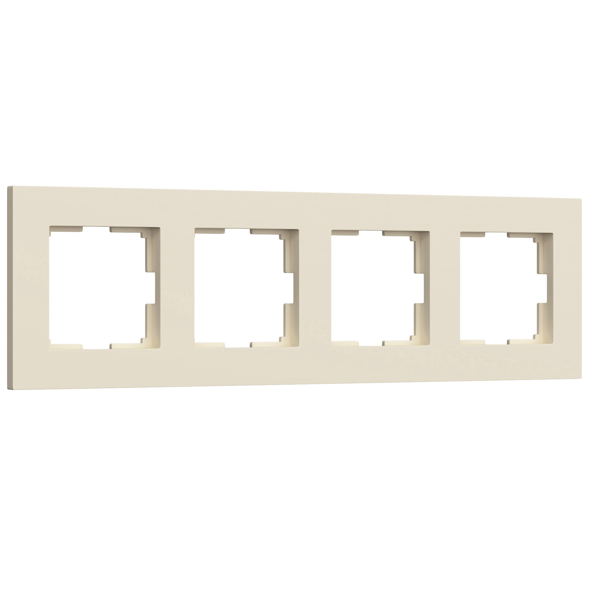 Рамка на 4-поста Айвори матовый поликарбонат матовый. Werkel Slab  W0042962