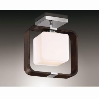 2199/1C Odeon Light Светильник потолочный, 1*E27 60W 220V. Темно-коричневый,хром