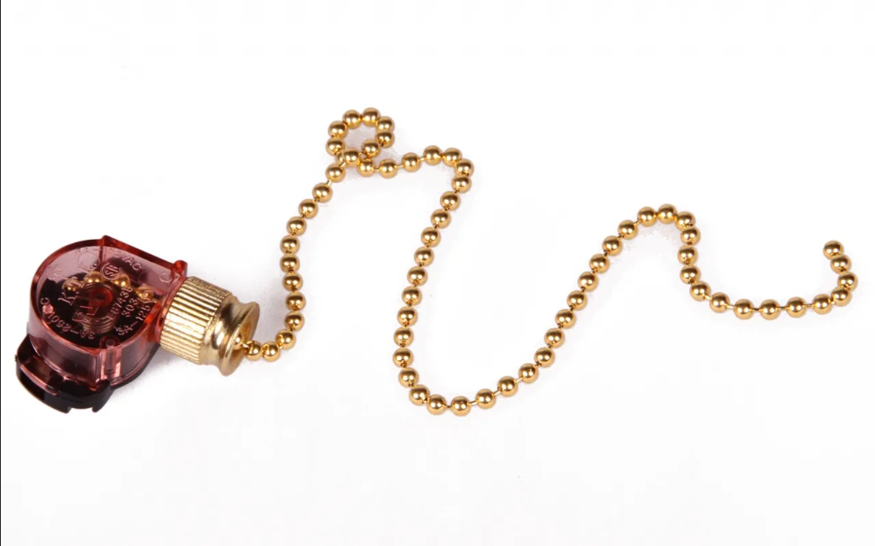 32-0102-1.Rexant.(Золото).Выключатель с цепочкой для настенного светильника