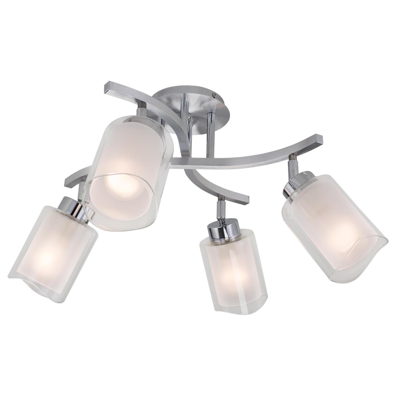 CL169141. CitiLux. Люстра потолочная. 4*E27,75W,220V. Хром матовый
